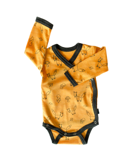 Glückskind Baby Wickelbody, langarm