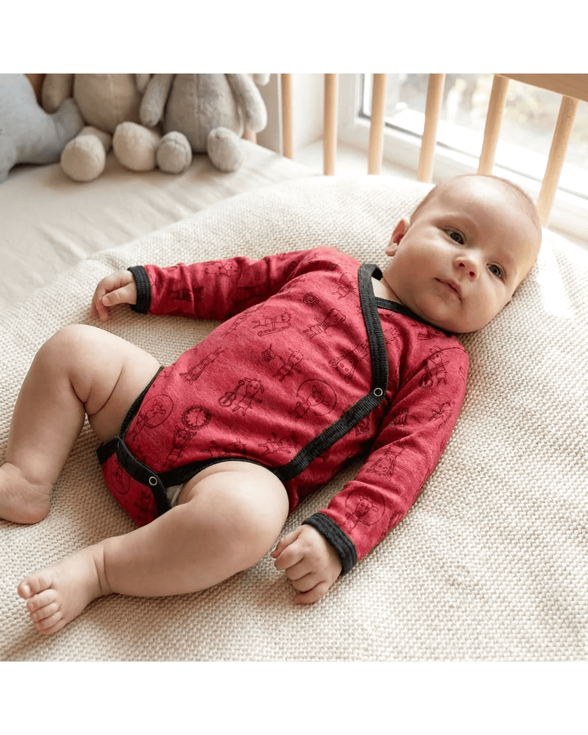 Glückskind Baby Wickelbody, langarm