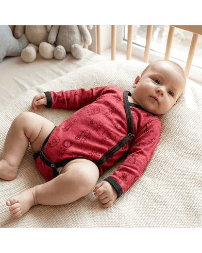 Glückskind Baby Wickelbody, langarm