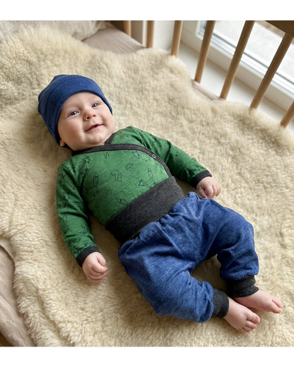 Glückskind Baby Wickelbody, langarm
