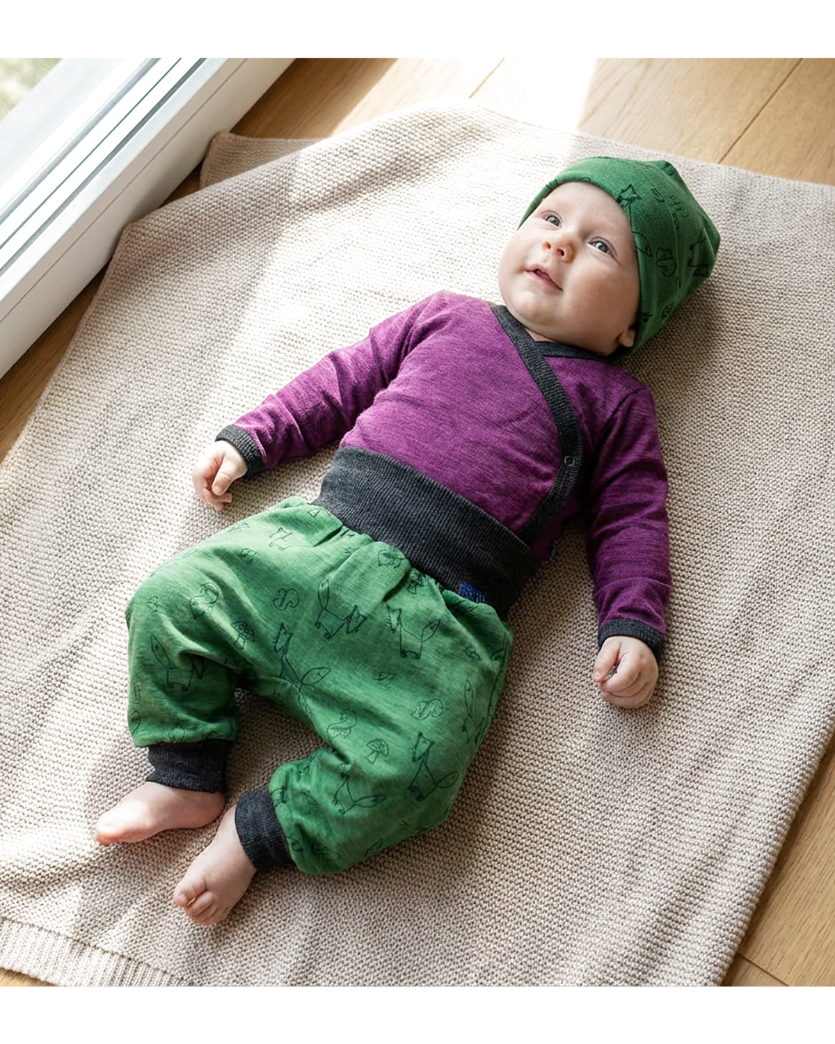 Glückskind Baby Wickelbody, langarm